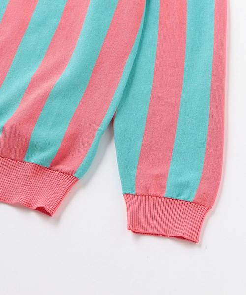 UNITED ARROWS & SONS（ユナイテッドアローズアンドサンズ）の「UNITED ARROWS & SONS（ユナイテッドアローズ＆サンズ）ANDRE C/NECK CGN（ニット/セーター・メンズ・ピンク/ネイビー・MEDIUM/LARGE/SMALL/X-LARGE）」の4枚目の写真