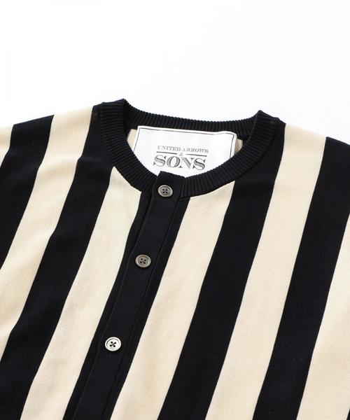 UNITED ARROWS & SONS（ユナイテッドアローズアンドサンズ）の「UNITED ARROWS & SONS（ユナイテッドアローズ＆サンズ）ANDRE C/NECK CGN（ニット/セーター・メンズ・ピンク/ネイビー・MEDIUM/LARGE/SMALL/X-LARGE）」の6枚目の写真