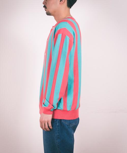 UNITED ARROWS & SONS（ユナイテッドアローズアンドサンズ）の「UNITED ARROWS & SONS（ユナイテッドアローズ＆サンズ）ANDRE C/NECK CGN（ニット/セーター・メンズ・ピンク/ネイビー・MEDIUM/LARGE/SMALL/X-LARGE）」の10枚目の写真