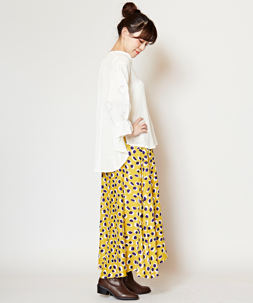 チャイハネ（チャイハネ）の「【チャイハネ】パンチングレーストップス（シャツ/ブラウス・レディース・ホワイト/ピンク/ブラック・FREE）」の12枚目の写真