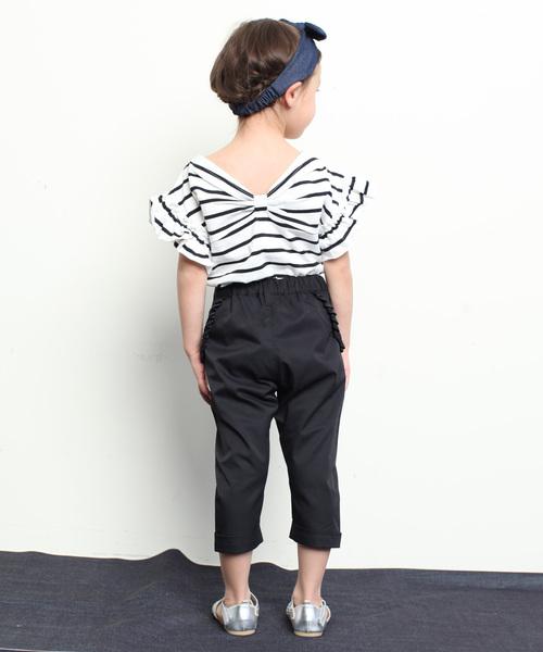 RUGGEDWORKS(ラゲッドワークス)の「ポリツイルフリルカプリパンツ(その他パンツ・キッズ・ブラック/ベージュ・120cm/110cm/140cm/90cm/100cm/130cm/80cm)」の11枚目の写真