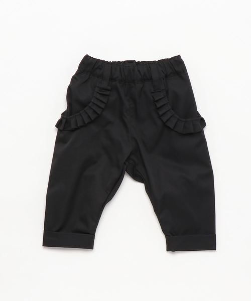 RUGGEDWORKS(ラゲッドワークス)の「ポリツイルフリルカプリパンツ(その他パンツ・キッズ・ブラック/ベージュ・120cm/110cm/140cm/90cm/100cm/130cm/80cm)」の5枚目の写真