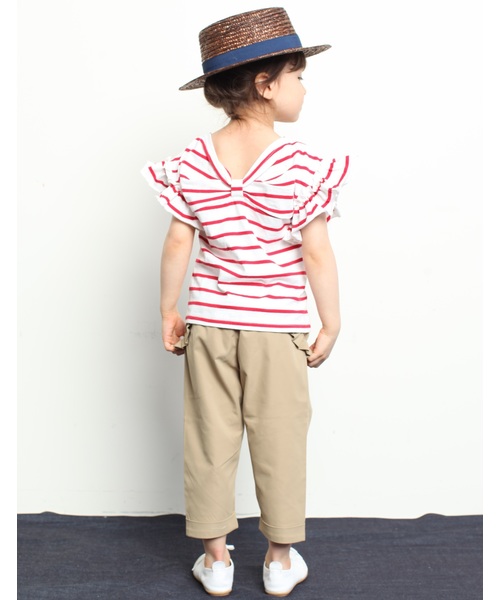 RUGGEDWORKS(ラゲッドワークス)の「ポリツイルフリルカプリパンツ(その他パンツ・キッズ・ブラック/ベージュ・120cm/110cm/140cm/90cm/100cm/130cm/80cm)」の8枚目の写真