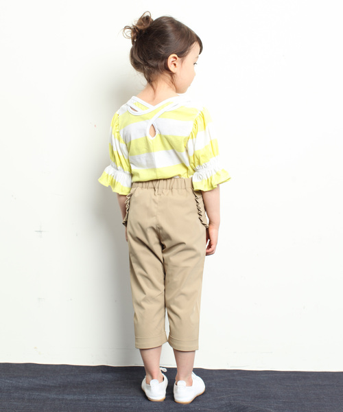 RUGGEDWORKS(ラゲッドワークス)の「ポリツイルフリルカプリパンツ(その他パンツ・キッズ・ブラック/ベージュ・120cm/110cm/140cm/90cm/100cm/130cm/80cm)」の10枚目の写真