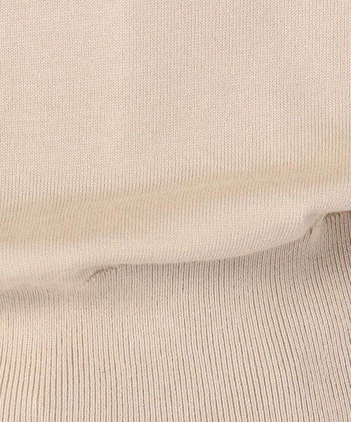 SHIPS(シップス)の「PrimaryNavyLabel:コットンプルオーバー(ニット/セーター・レディース・ベージュ/ネイビー/ダークラベンダー・38/36)」の6枚目の写真