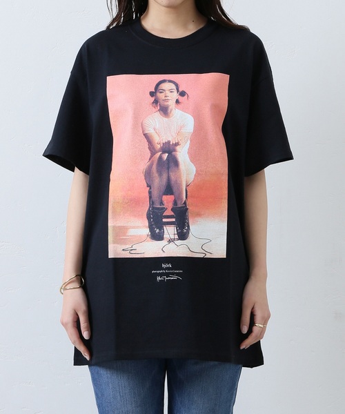 JOURNAL STANDARD(ジャーナルスタンダード)の「BJORK×K.CUMMINS ビョーク01#(Tシャツ/カットソー・メンズ・ブラック/ホワイト・LARGE/MEDIUM/X-LARGE)」の12枚目の写真