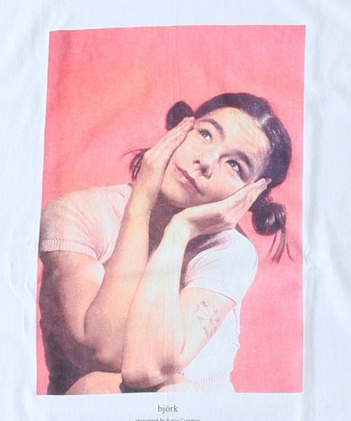 JOURNAL STANDARD(ジャーナルスタンダード)の「BJORK×K.CUMMINS ビョーク01#(Tシャツ/カットソー・メンズ・ブラック/ホワイト・LARGE/MEDIUM/X-LARGE)」の6枚目の写真