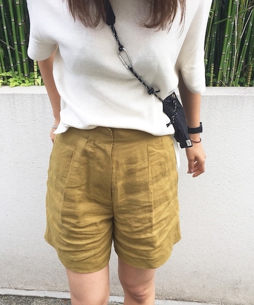 TODAYFUL（トゥデイフル）の「リネンタックハーフパンツ（その他パンツ  