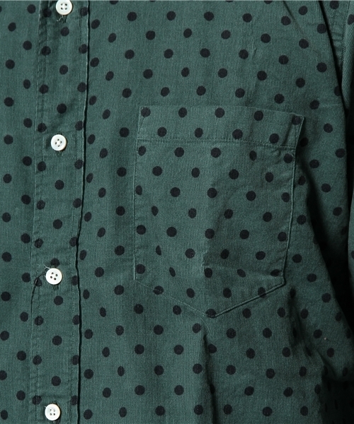 EDIFICE（エディフィス）の「◇ドットプリント コールボタンダウンシャツ（シャツ/ブラウス・メンズ・ブルー系その他/ボルドー/グリーン・48/44/46）」の9枚目の写真
