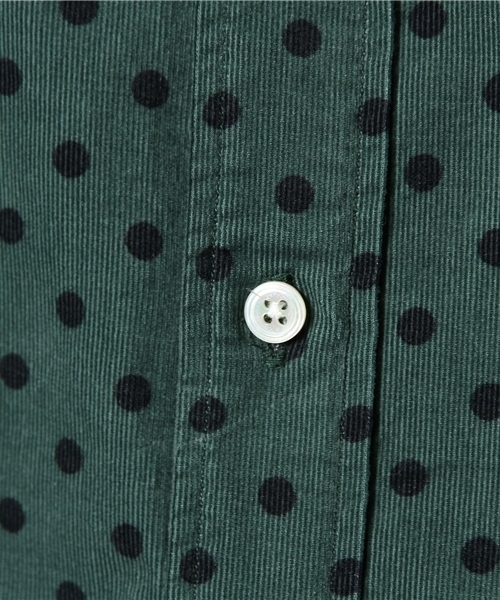 EDIFICE（エディフィス）の「◇ドットプリント コールボタンダウンシャツ（シャツ/ブラウス・メンズ・ブルー系その他/ボルドー/グリーン・48/44/46）」の10枚目の写真