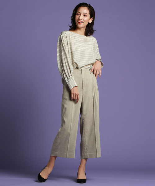 la.f…(ラエフ)の「【大きいサイズ】《完全受注生産アイテム》スリーブコンシャス柄ブラウス(シャツ/ブラウス・レディース・ホワイト系その他2/ブラック系その他/ベージュ系その他・13号/15号/17号)」の5枚目の写真