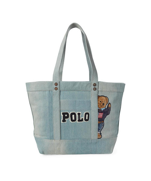 Polo Ralph Lauren ポロラルフローレン の キャンバス Polo ベア トートバッグ トートバッグ Wear