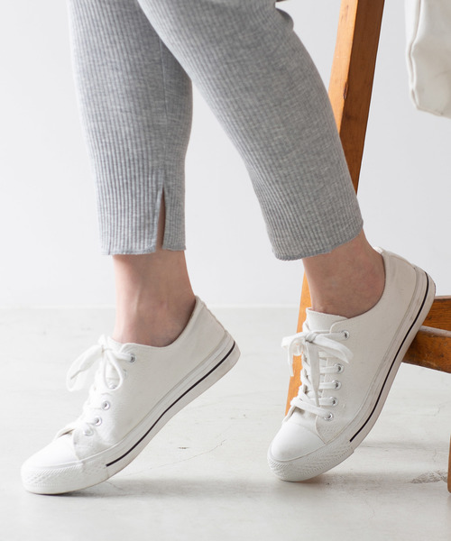 WEGO（ウィゴー）の「WEGO/リブスリットレギンス（レギンス/スパッツ・レディース・ベージュ/杢グレー/ブラック・FREE）」の3枚目の写真