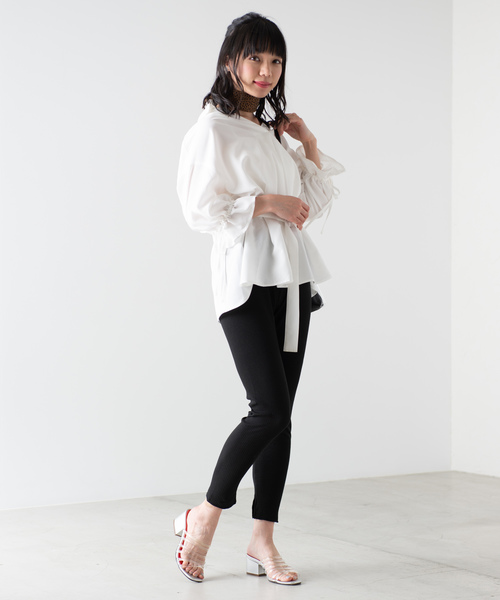 WEGO（ウィゴー）の「WEGO/リブスリットレギンス（レギンス/スパッツ・レディース・ベージュ/杢グレー/ブラック・FREE）」の11枚目の写真