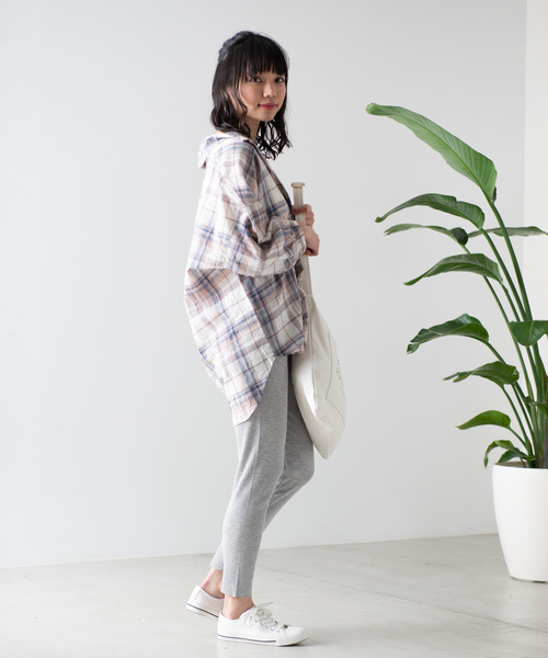 WEGO（ウィゴー）の「WEGO/リブスリットレギンス（レギンス/スパッツ・レディース・ベージュ/杢グレー/ブラック・FREE）」の10枚目の写真