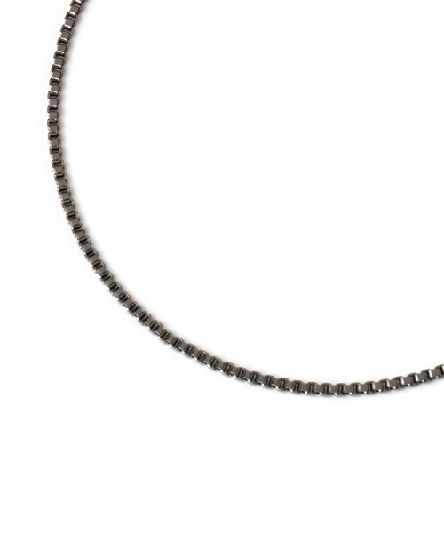 GLOBAL WORK（グローバルワーク）の「チェーンネックレス/837358（ネックレス・メンズ・ライトグレー/ブラック・FREE）」の2枚目の写真