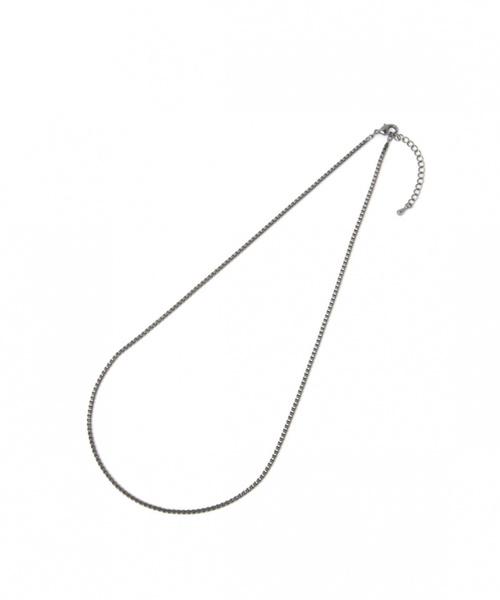 GLOBAL WORK（グローバルワーク）の「チェーンネックレス/837358（ネックレス・メンズ・ライトグレー/ブラック・FREE）」の3枚目の写真