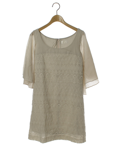 ブランド古着 刺繍半袖ワンピース ワンピース Grace Continental グレースコンチネンタル のファッション通販 Zozoused