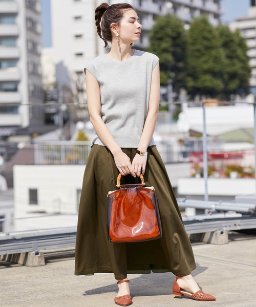 Chaco closet（チャコ クローゼット）の「ワッフルフレンチスリーブ半袖T（Tシャツ/カットソー・レディース・ブラック/ベージュ/ネイビー/オフホワイト/オリーブ/杢グレー/バイオレット・FREE）」の22枚目の写真