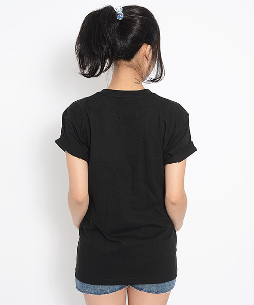 X-girl(エックスガール)の「FLORAL BAR MENS S/S TEE(Tシャツ/カットソー・レディース・ホワイト/ブラック・MEDIUM/LARGE)」の7枚目の写真