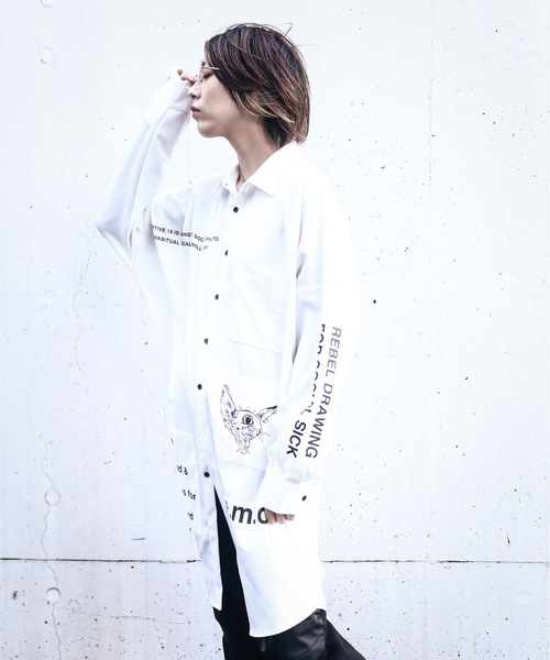 ビッグシルエット ワッペン Big Shirt ビッグシャツ シャツ ブラウス Rovtski ロフトスキー のファッション通販 Zozotown