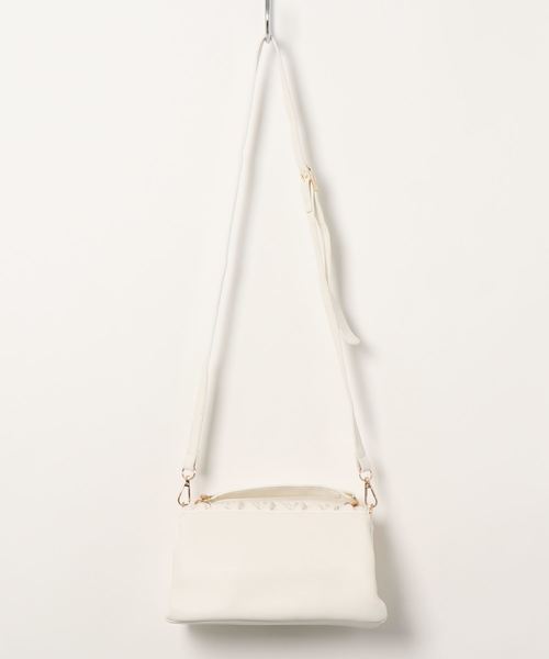 fifth（フィフス）の「デザインフラップショルダーバッグ（ショルダーバッグ・レディース・ホワイト/モカ/スモークピンク・FREE）」の5枚目の写真