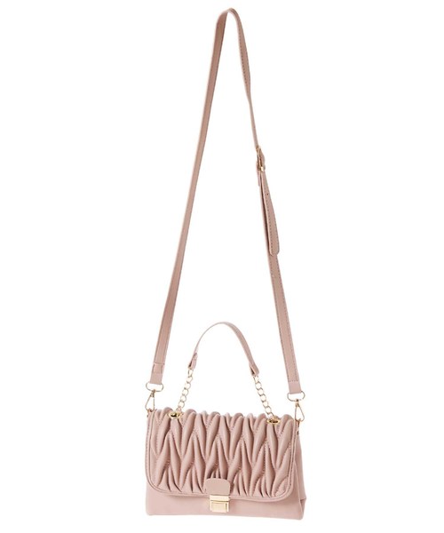 fifth（フィフス）の「デザインフラップショルダーバッグ（ショルダーバッグ・レディース・ホワイト/モカ/スモークピンク・FREE）」の14枚目の写真