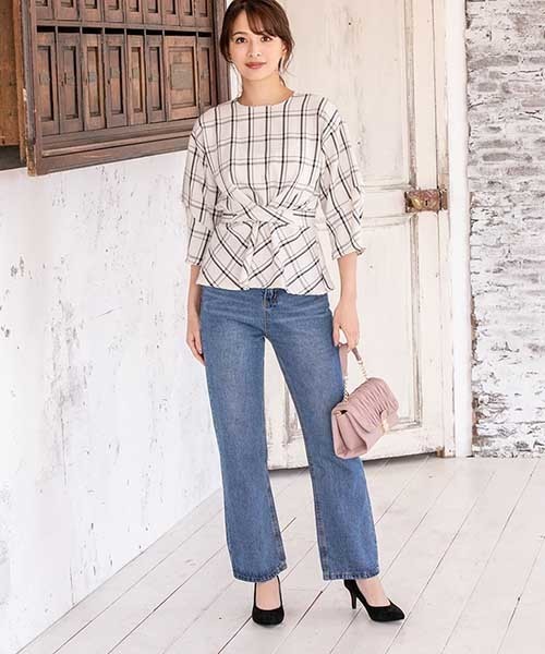 fifth（フィフス）の「デザインフラップショルダーバッグ（ショルダーバッグ・レディース・ホワイト/モカ/スモークピンク・FREE）」の11枚目の写真