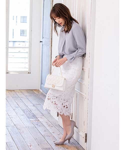 fifth（フィフス）の「デザインフラップショルダーバッグ（ショルダーバッグ・レディース・ホワイト/モカ/スモークピンク・FREE）」の10枚目の写真