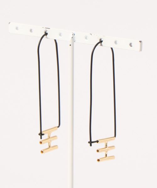 【セール】【INK+ALLOY】Elongated Rectangle ピアス(ピアス(両耳用))|KU-CROISSANT(クークロワッサン) 【セール】【INK+ALLOY】Elongated Rectangle ピアス(ピアス(両耳用))|KU-CROISSANT(クークロワッサン)
