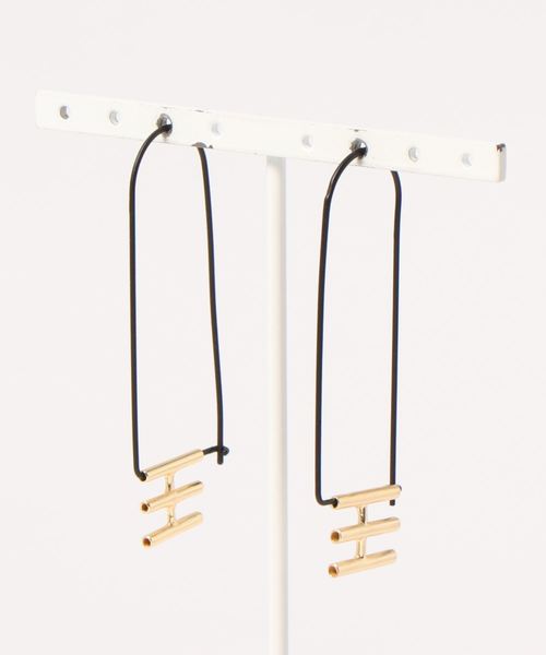 【セール】【INK+ALLOY】Elongated Rectangle ピアス(ピアス(両耳用))|KU-CROISSANT(クークロワッサン) 【セール】【INK+ALLOY】Elongated Rectangle ピアス(ピアス(両耳用))|KU-CROISSANT(クークロワッサン)