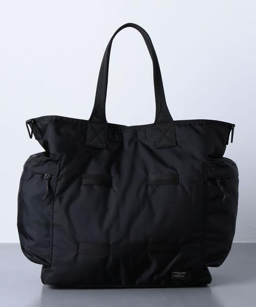 PORTER（ポーター）の「＜PORTER（ポーター）＞ FORCE 2WAY TOTE（ショルダーバッグ・メンズ・ブラック/オリーブ・FREE）」の2枚目の写真