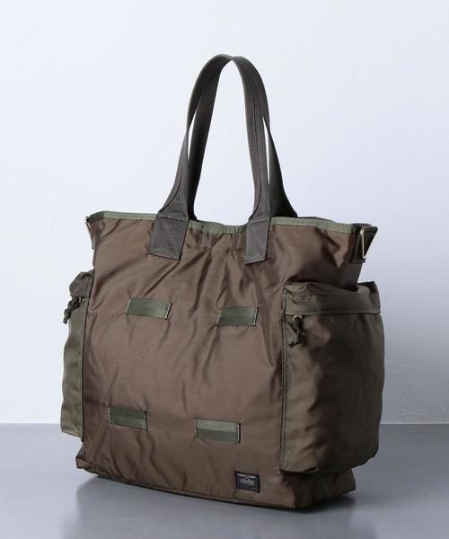 PORTER（ポーター）の「＜PORTER（ポーター）＞ FORCE 2WAY TOTE（ショルダーバッグ・メンズ・ブラック/オリーブ・FREE）」の6枚目の写真