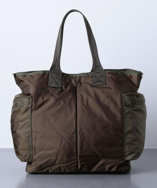 PORTER（ポーター）の「＜PORTER（ポーター）＞ FORCE 2WAY TOTE（ショルダーバッグ・メンズ・ブラック/オリーブ・FREE）」の5枚目の写真