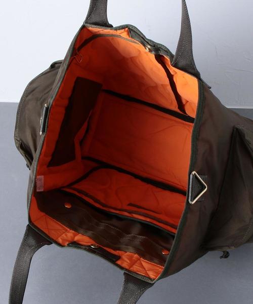 PORTER（ポーター）の「＜PORTER（ポーター）＞ FORCE 2WAY TOTE（ショルダーバッグ・メンズ・ブラック/オリーブ・FREE）」の9枚目の写真