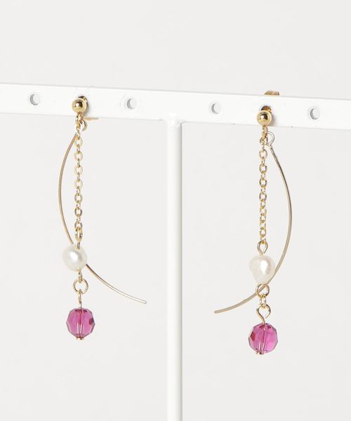 tone(トーン)の「【PetitBonheur*accessories】コロコロスワロミニ(ピアス(両耳用)・レディース・パープル/ブルー/イエロー/ピンク・FREE)」の4枚目の写真