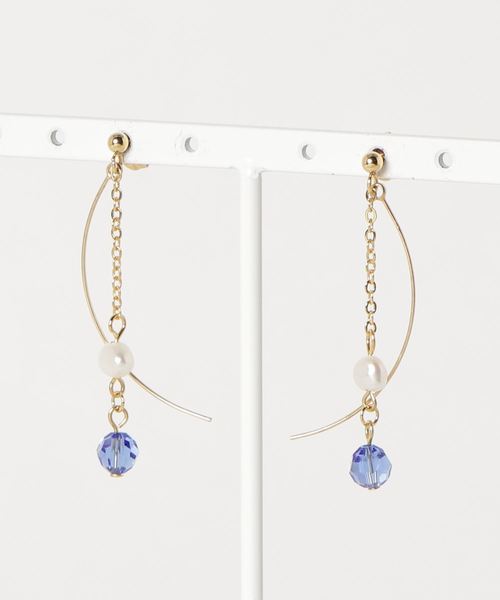 tone(トーン)の「【PetitBonheur*accessories】コロコロスワロミニ(ピアス(両耳用)・レディース・パープル/ブルー/イエロー/ピンク・FREE)」の2枚目の写真