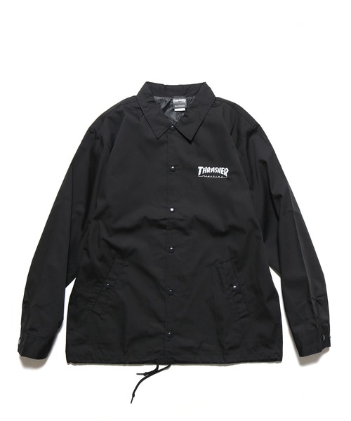 THRASHER(スラッシャー)の「THRASHER/スラッシャー MAGロゴ COATH JACKET コーチジャケット(ナイロンジャケット・メンズ・ブラック・L/XL/M)」の6枚目の写真