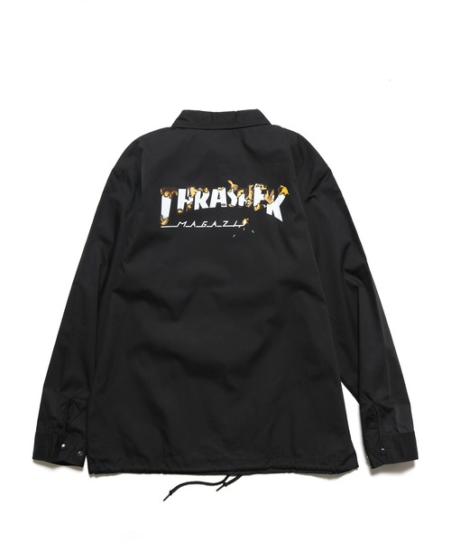 THRASHER(スラッシャー)の「THRASHER/スラッシャー MAGロゴ COATH JACKET コーチジャケット(ナイロンジャケット・メンズ・ブラック・L/XL/M)」の22枚目の写真