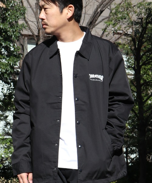 THRASHER(スラッシャー)の「THRASHER/スラッシャー MAGロゴ COATH JACKET コーチジャケット(ナイロンジャケット・メンズ・ブラック・L/XL/M)」の18枚目の写真
