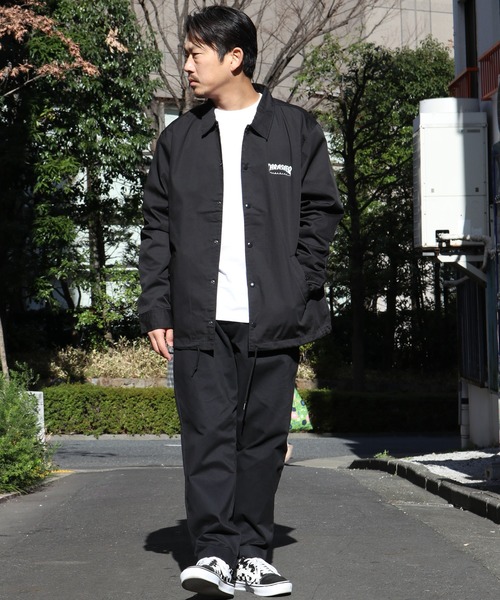 THRASHER(スラッシャー)の「THRASHER/スラッシャー MAGロゴ COATH JACKET コーチジャケット(ナイロンジャケット・メンズ・ブラック・L/XL/M)」の4枚目の写真