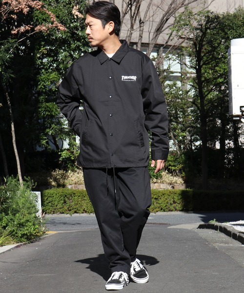 THRASHER(スラッシャー)の「THRASHER/スラッシャー MAGロゴ COATH JACKET コーチジャケット(ナイロンジャケット・メンズ・ブラック・L/XL/M)」の13枚目の写真