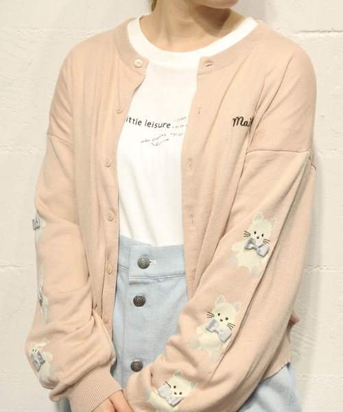 rivet & surge（リベットアンドサージ）の「袖ねこニットカーディガン  