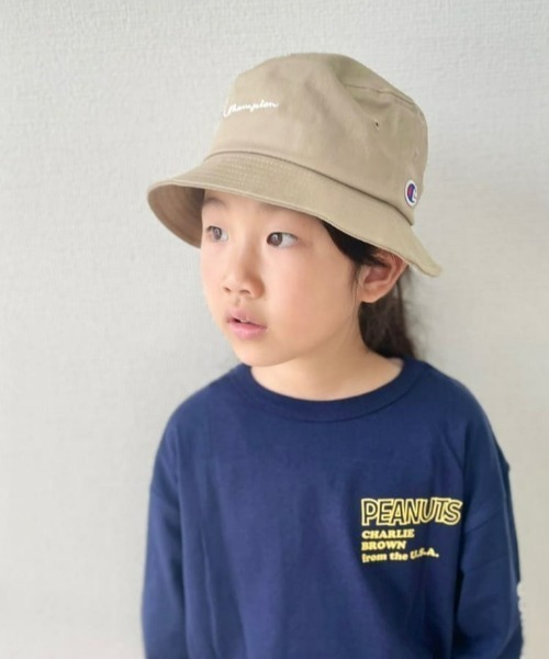Champion(チャンピオン)の「【CHAMPION】スクリプトハット(ハット・キッズ・ブラック/ベージュ・LL)」の2枚目の写真