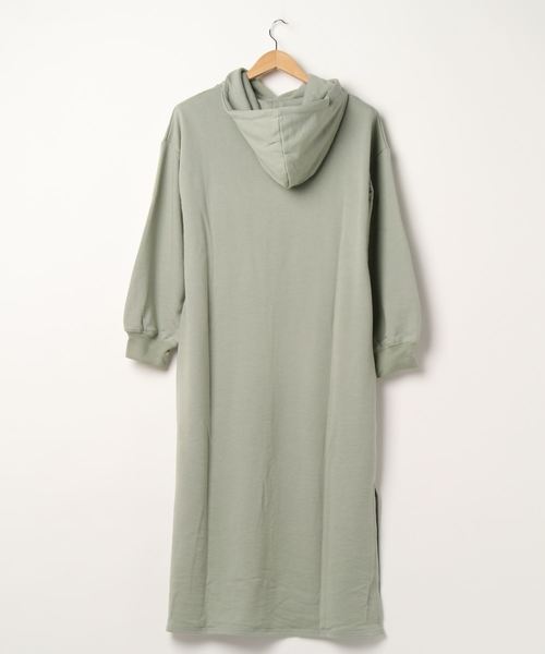 fifth（フィフス）の「スウェットロングパーカーワンピース（ワンピース・レディース・ミント/スモークピンク・MEDIUM）」の12枚目の写真