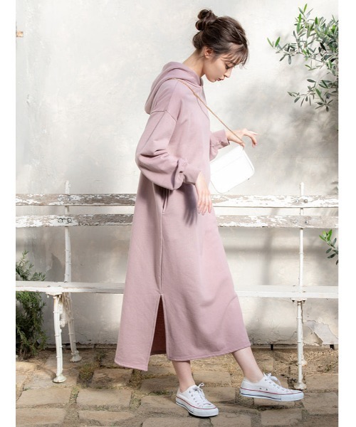 fifth（フィフス）の「スウェットロングパーカーワンピース