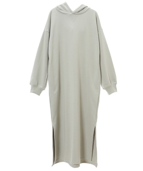 fifth（フィフス）の「スウェットロングパーカーワンピース（ワンピース・レディース・ミント/スモークピンク・MEDIUM）」の3枚目の写真