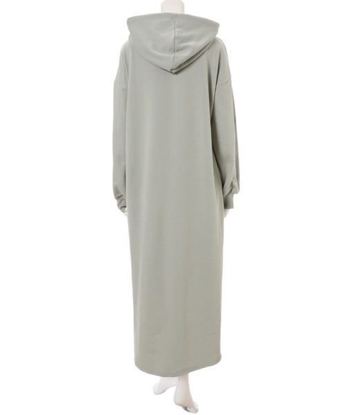 fifth（フィフス）の「スウェットロングパーカーワンピース（ワンピース・レディース・ミント/スモークピンク・MEDIUM）」の6枚目の写真