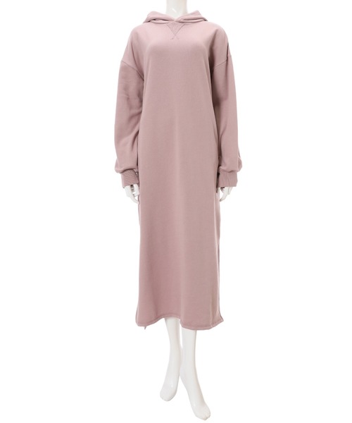 fifth（フィフス）の「スウェットロングパーカーワンピース（ワンピース・レディース・ミント/スモークピンク・MEDIUM）」の10枚目の写真