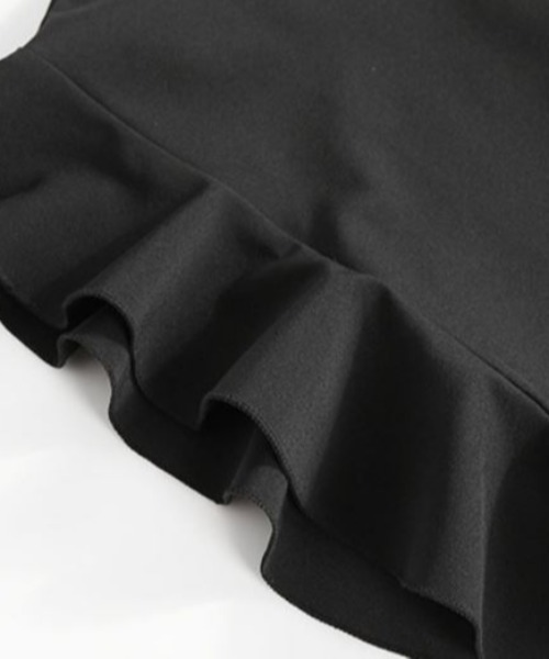 ABITOKYO(アビトーキョー)の「フレンチスリーブフリルセットアップ(セットアップ・レディース・ブラック/ブルー/ライトピンク・S/M/L)」の7枚目の写真